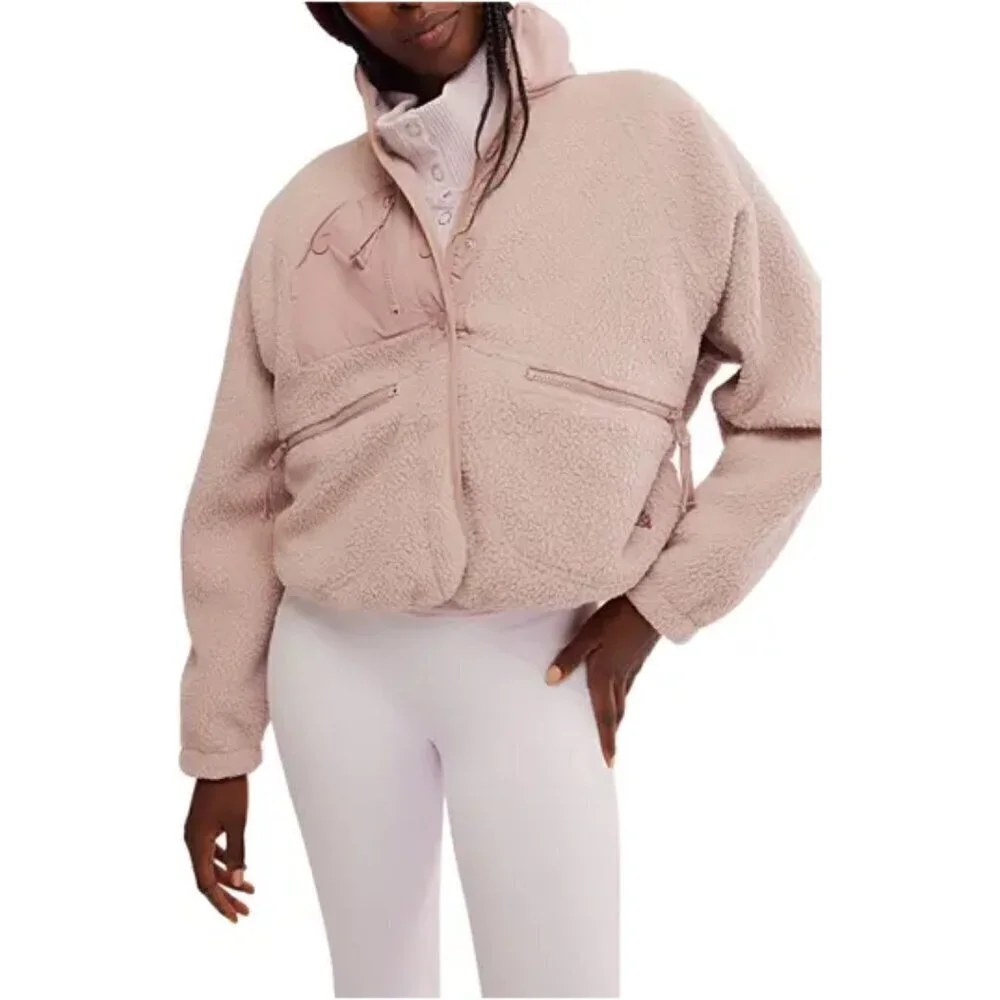FREE PEOPLE Movement Hit The Slopes Pullover in Mocha Taupe Size X-Small